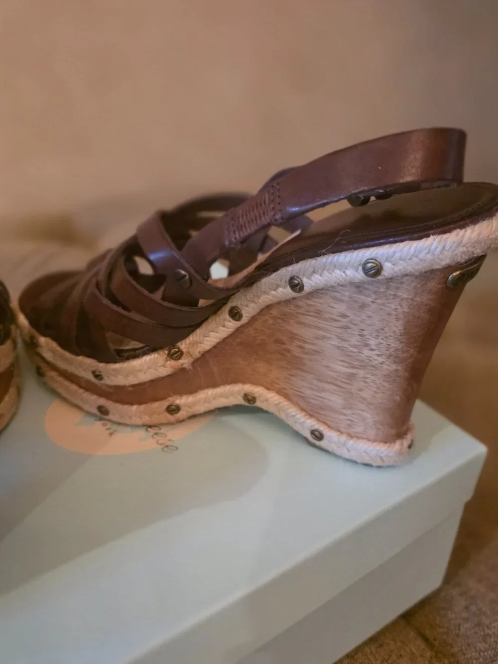 MICHAEL Michael Kors Brown Wedge Sandals
